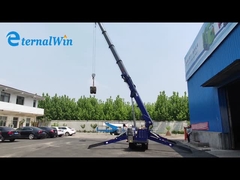 5T 8T रिमोट कंट्रोल इलेक्ट्रिक और डीजल बूम टेलीस्कोपिक स्पाइडर क्रॉलर क्रेन