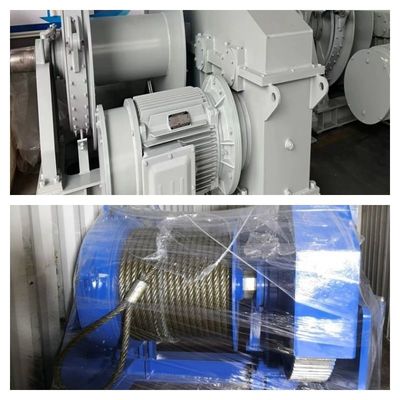 बीवी सर्टिफिकेट एंकर हैंडलिंग टोइंग विंच के साथ 30 टन समुद्री इलेक्ट्रिक विंच