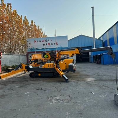 सीई प्रमाणीकरण कार्यशाला 3T 10T के लिए फ्लाई जिब के साथ इलेक्ट्रिक रिमोट कंट्रोल स्पाइडर क्रेन