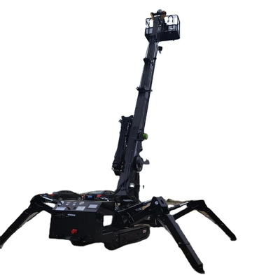 3 टन भारोत्तोलन क्षमता उच्च गुणवत्ता के साथ भारी भारोत्तोलन के लिए हरे रंग में स्पाइडर क्रॉलर क्रेन