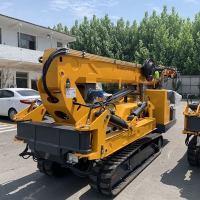 सीई दूरबीन बूम डीजल और इलेक्ट्रिक पावर 5 टन मिनी स्पाइडर क्रॉलर क्रेन