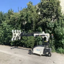 360 डिग्री के लचीले घूर्णन के साथ शक्तिशाली वैक्यूम ग्लास लिफ्टर 800 किलो