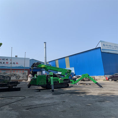 टेलीस्कोपिक बूम के साथ इलेक्ट्रिक और डीजल मिनी स्पाइडर क्रेन