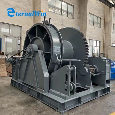 धातु इस्पात समुद्री हाइड्रोलिक विंच 1-200 टन क्षमता और अनुकूलित नामित भार के साथ