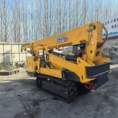 पीला स्पाइडर क्रॉलर क्रेन 12 टन इलेक्ट्रिक और डीजल पावर लिफ्टिंग क्षमता