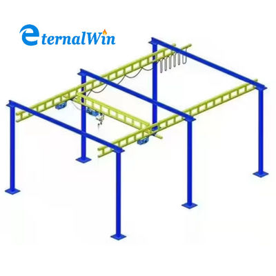 380 वी पावर सोर्स स्ट्रेंथ स्टील केबीके ओवरहेड क्रेन मशीन अनुकूलित गति प्रदर्शन के साथ