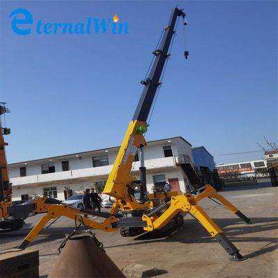 इलेक्ट्रिक और डीजल पावर 3 टन स्पाइडर क्रेन