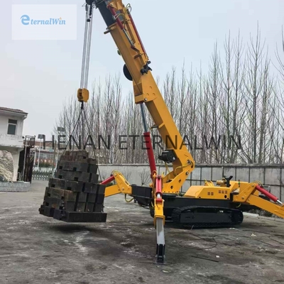 संकीर्ण स्थानों के लिए 3 टन हाइड्रोलिक स्पाइडर क्रॉलर क्रेन