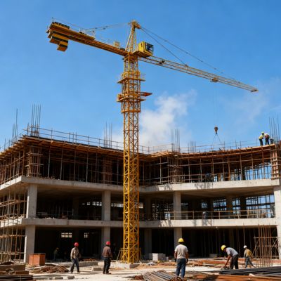 0.5 मीटर/मिनट लिफ्ट क्रेन मशीन, 10 टन भार क्षमता और 80 मीटर/मिनट उत्थापन गति के साथ, औद्योगिक भारी शुल्क निर्माण उपकरण