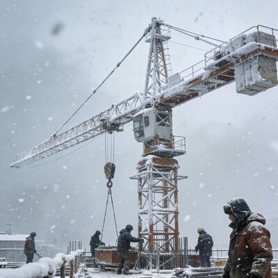 0-0.64rmin और 80 40mmin उठाने के साथ अनुकूलित टॉवर क्रेन भारी भार संचालन के लिए इंजीनियर